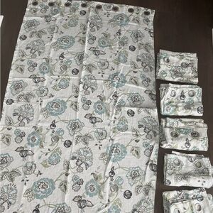 Floral Grommet Curtain Panels (6)